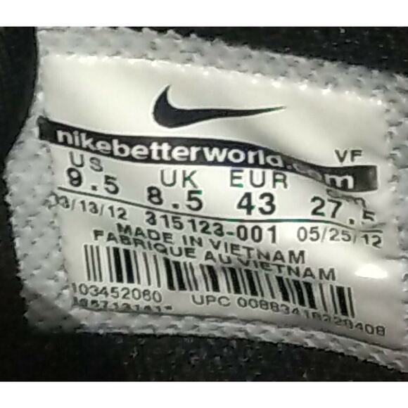 Rare Nike Men's 9.5 Air Force 1 82’ (2012) Black Purple Hightops 315123-001 - Picture 12 of 12